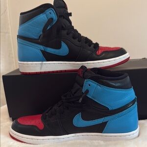 Nike Air Jordan Retro High in Black, Red, and Blue